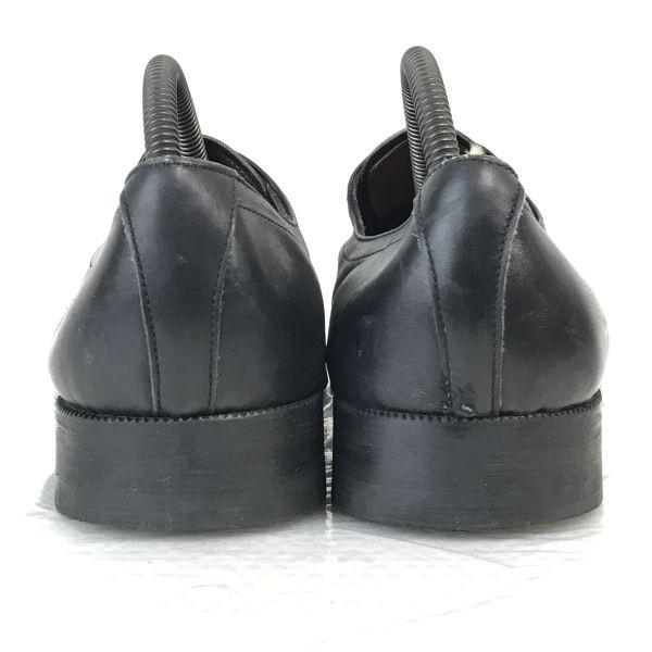 80s Belgian Army RUGAK Leather Service Shoes Men’s 43 27.5-28.0 Black Vintage(USED)