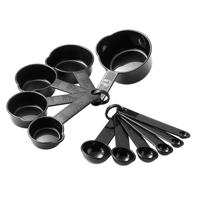 11Pcs Kitchen Measuring Tools Set Plastic Measuring Spoons Teaspoon Sugar Scoop Cooking Baking Cake Flour Measuring Cups New