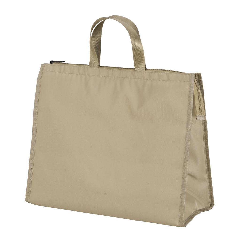 CB Japan Insulated Square Stands Up When 18L with Interior Mesh Size L Bag, Open, Capacity, Beige, Pocket, (Maneuver)
