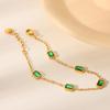 18K Gold Titanium Steel Zircon Women's Bracelet - European & American Fashion Jewelry