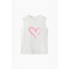 Benetton HearT Sleeveless T shirT baTsf6631