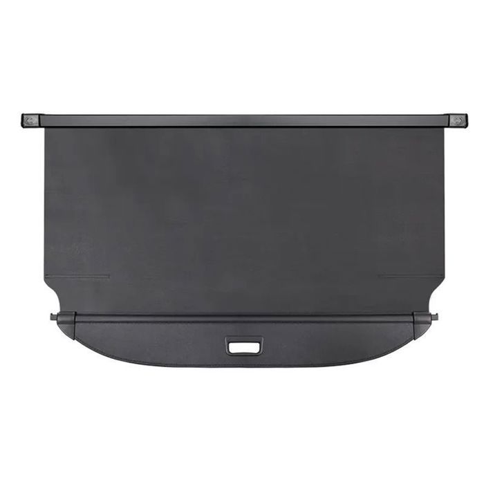 Kofferraumabdeckung - Kia Sportage 10-17 - Einziehbarer Rollo - Wasserdichtes Gewebe - Schwarze Aluminiumhalterungen