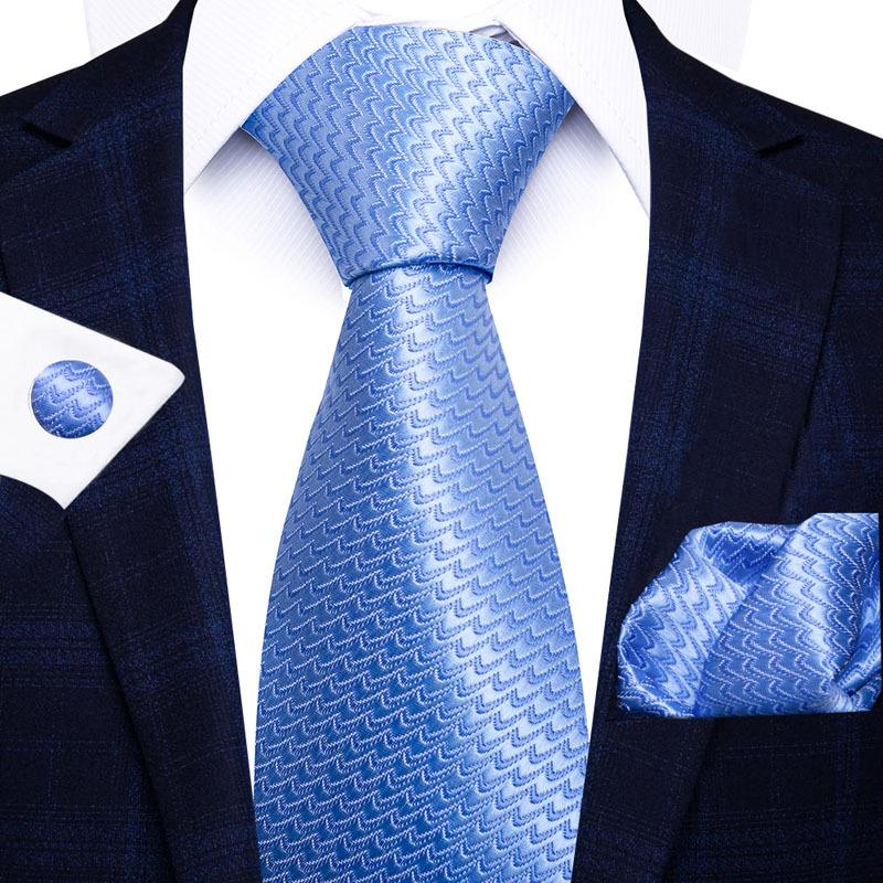 2025 Men'S Business Black Gift Box Striped Plain Tie Pocket Towel Tie Gift Set