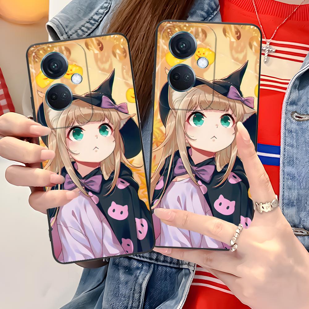 Anime Kinako Hara Mobile Phone Case for OPPO Reno 14 13 12 11 10 9 8 7 6 5 F T Pro 5G Colorful Printing Cover Cellphones Luxury
