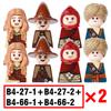 MOC Medieval Castle Building Blocks Set House Bedroom Table Furniture Kitchen Knight Witch Wizard Halloween Skeleton Brick Toys