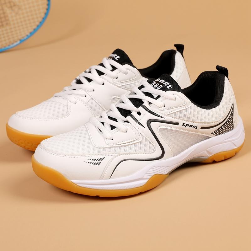 Badminton Shoes for Men and Women, Non-Slip, Wear-Resistant, Shock-Absorbing, Breathable, Lightweight, Professional Training and Casual Sports Shoes