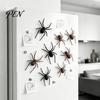 Metal Surface Decorative Spiders 2/4/8Pcs 3D Spider Refrigerator Magnet, Lifelike Magnet for Realistic Props Surfaces, Creepy Magnetic Decor Halloween