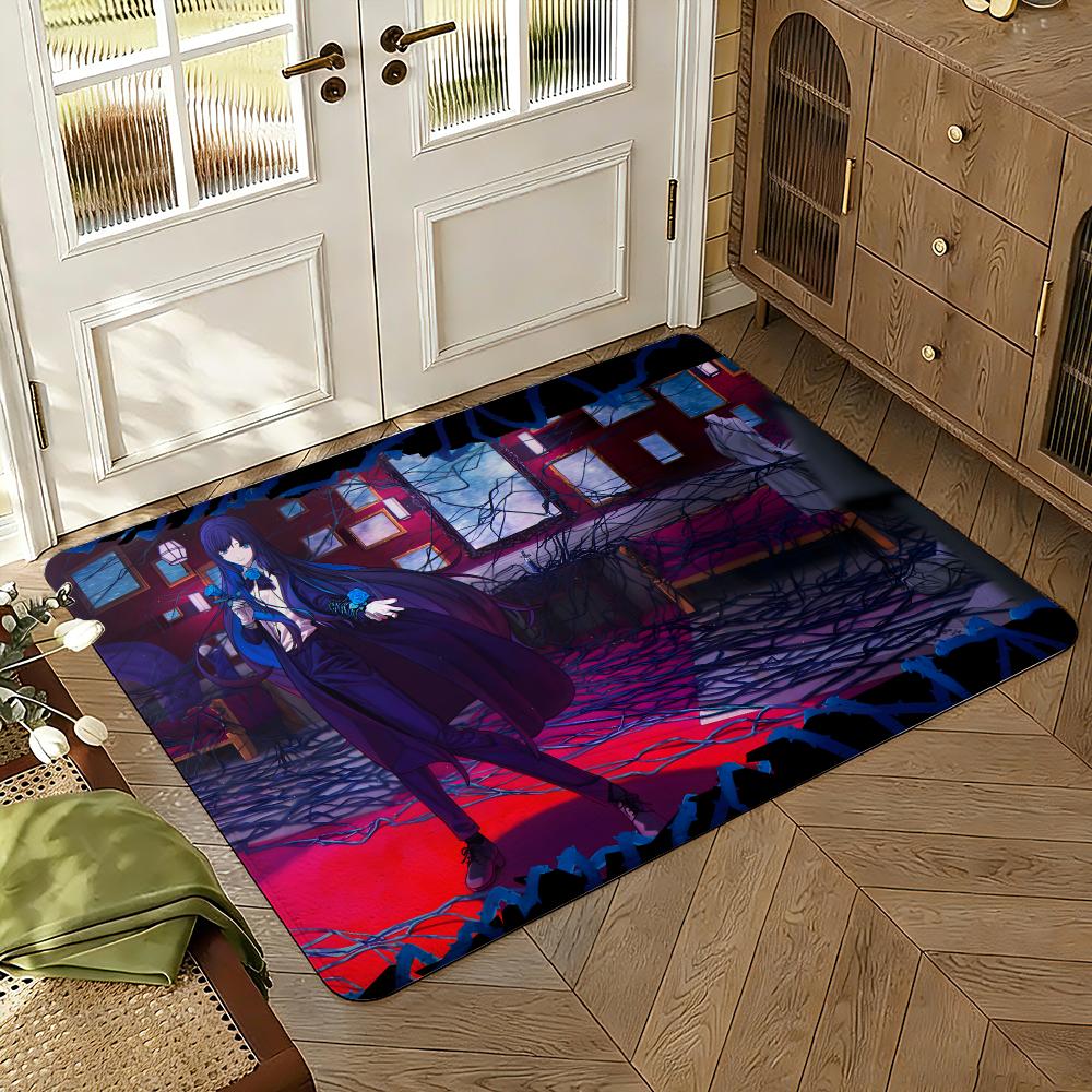 Ado singer Anime Floor Mat Soft Thickened Absorbent Non-Slip Bedroom Living Room Door Mat Home Decor Flannel Rugs