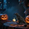 Gothic Home Decor Fake Lamp Base Halloween Decoration Indoor Light Tea Light Candle Holder Resin Statue