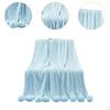 Decorative Blanket Tissue with A Gentle Welcoming Ball 39.37 Inx41.34 Inches for Women