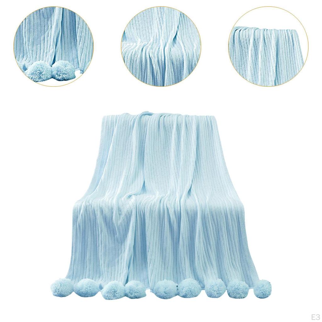 Decorative Blanket Tissue with A Gentle Welcoming Ball 39.37 Inx41.34 Inches for Women
