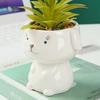 Cute Animal Flower Pot Succulent Pot Ceramics Planter Home Decor Desktop Ornaments Garden Decoration Bonsai Plant Pot
