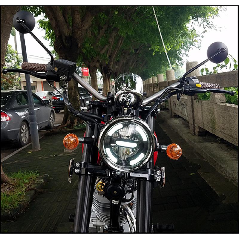 Universal Motorcycle Headlamp Daytime Light Refit Vintage Motorcycle Front Light