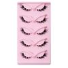 5 párů očního ocasu prodlužující falešné řasy pro kočičí oko 3D nástroje pro make-up umělých norkových řas