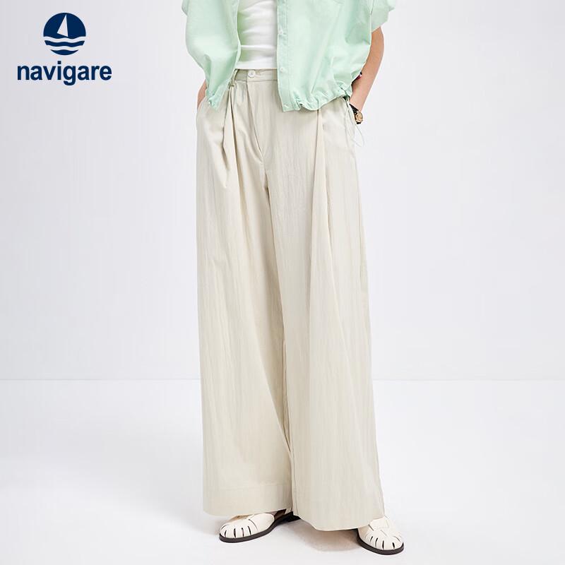 

Navigare Women s Old Money Style Wide-Leg Casual Pants 2XL