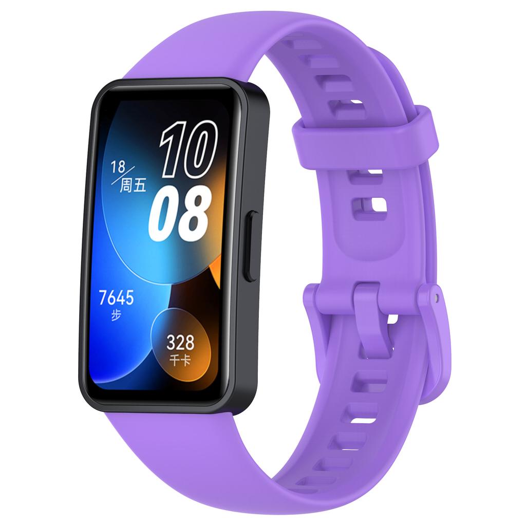 Für Huawei Band 10/10 NFC/Band 8/Band 8 NFC/Band 9/Band 9 NFC Silikon Uhrenarmband Atmungsaktiv Weiches Uhrenarmband mit Schnalle