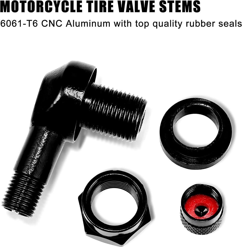 Parti modificate della valvola Twpo a prova di perdite Ncy in lega di alluminio CNC da 2 pezzi per valvola della gomma del motociclo