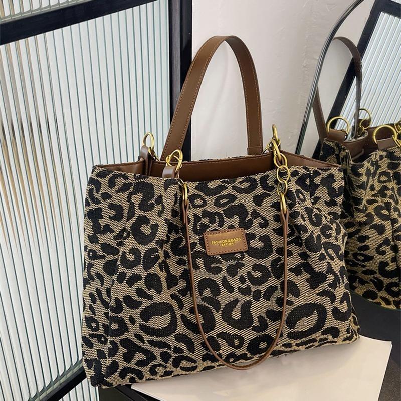 Leopard Design Fashion Underarm Bags Women Versatile Large Capacity Shoulder Bags Female Shopper Tote Bags Handbags