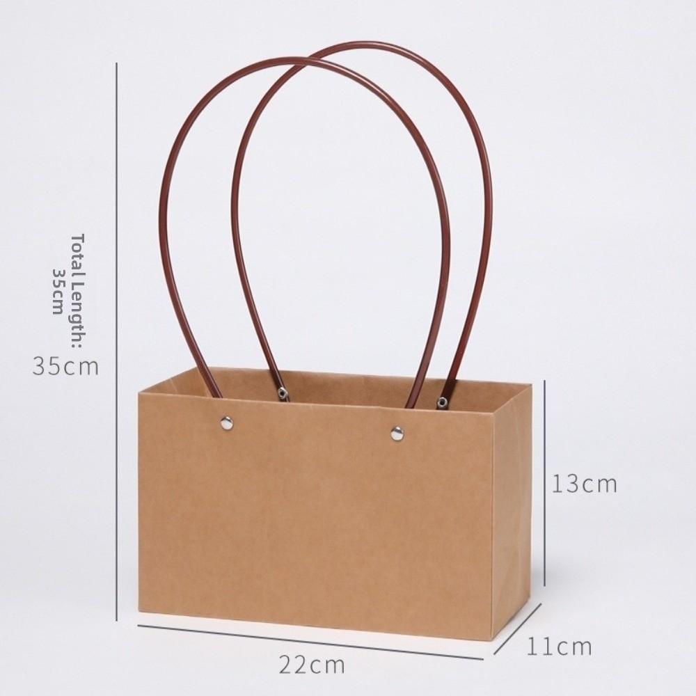 Rectangle Portable Flower Box Trapezoid Hand Paper Bag New Flower Gift Box Valentine's Day