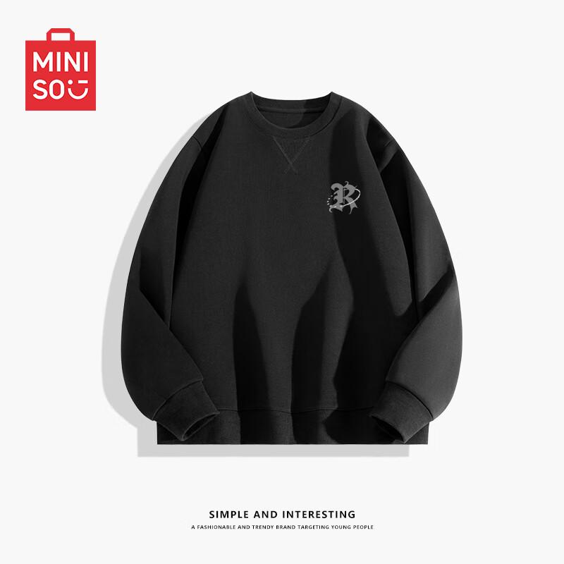 MINISO Men's Autumn Heavyweight Pullover Sweatshirt