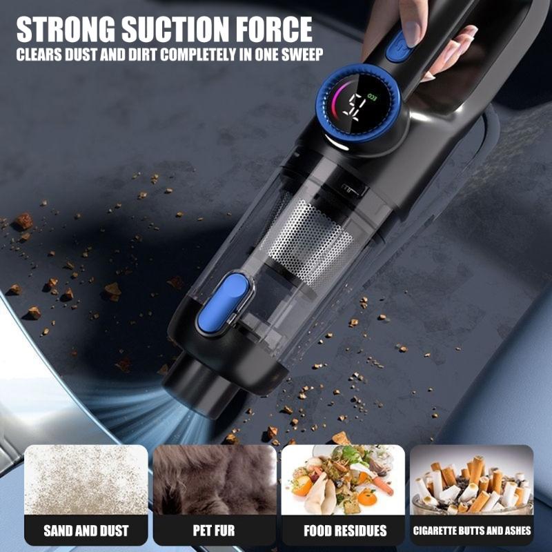 Handheld Vacuum Cordless Car Vacuum Cleaner High Power Rechargeable Battery Portable Rechargeable Mini Vacuum