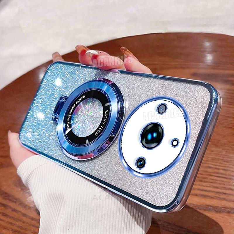 

Realme11pro Роскошный блестящий держатель силиконовый чехол для Oppo Realme 11 Pro Plus противоударный защитный чехол-подставка Realme11pro+ For Realme 11 Pro