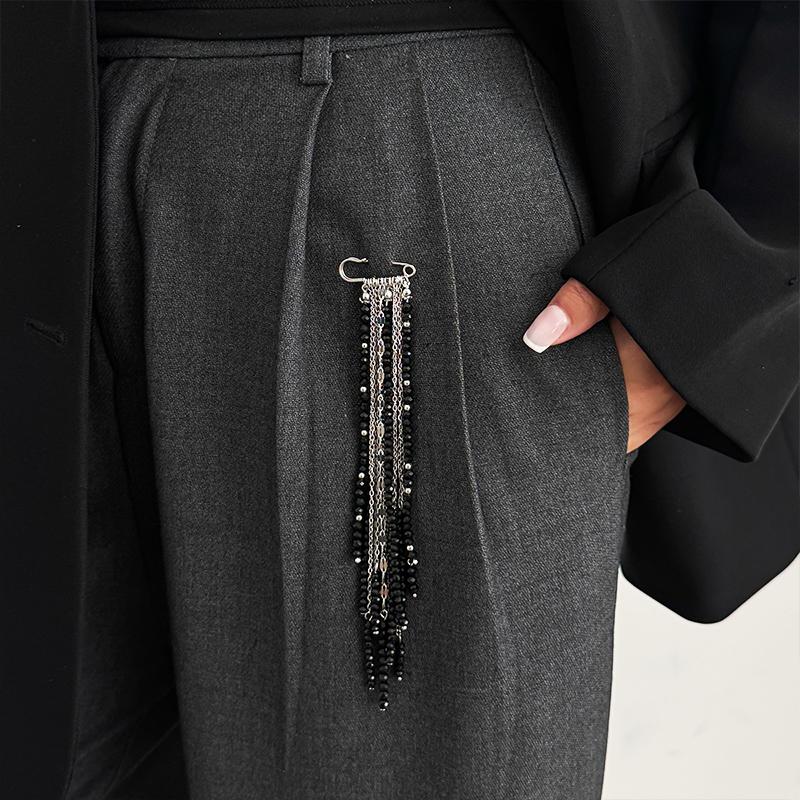 1 pièce Luxe discret Multi-fonctionnel Cadeaux Ensemble Alliage Gland Perlé Broche Gland Léger Boucle Fixe Exquise Élégance