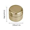 Metal Pill Container Small Portable Round Heavy Duty Purse Pocket Metal Pill Container For Home Outdoor Backpack Gym Business