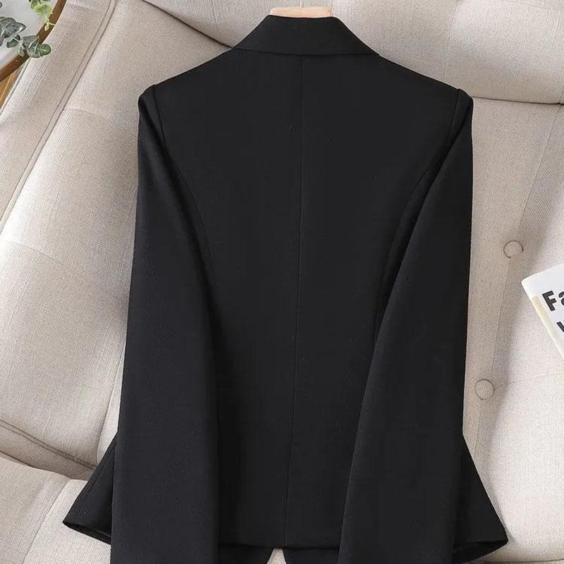 Casual Small Suit Jacket Female  Spring Autumn Temperament Outerwear Korean Blazer Coat Women’s Overcoat Tops