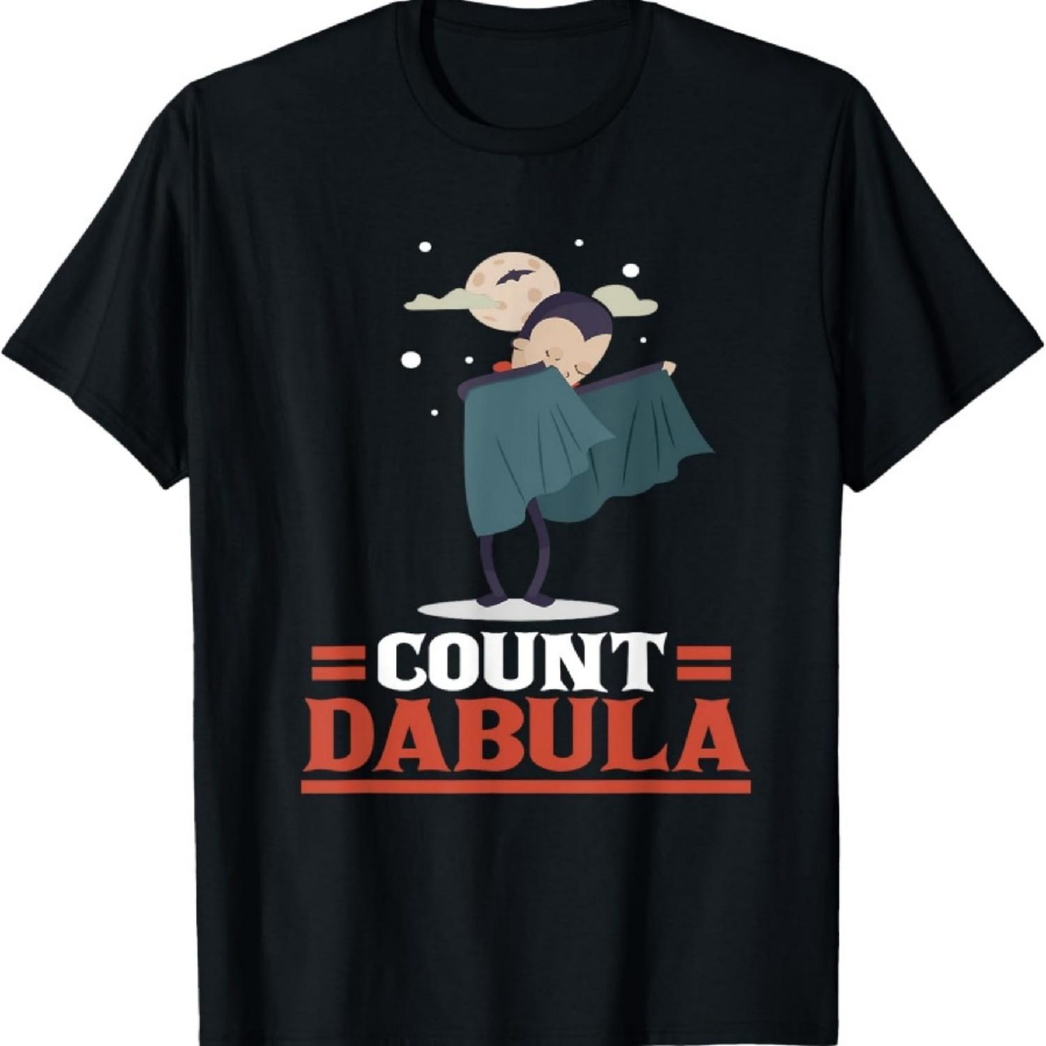 Смешная футболка Count Dabula Дракула Дабbing Цитата Подарок XXXXXL чёрный