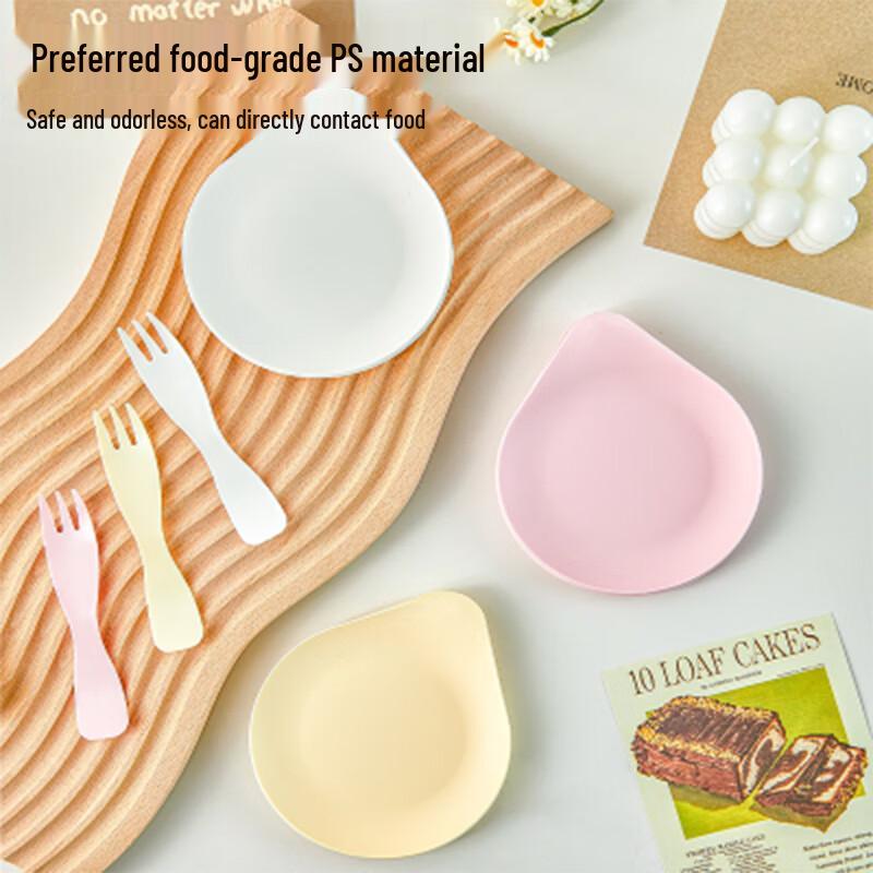 Disposable Birthday Cake Plate & Fork Set