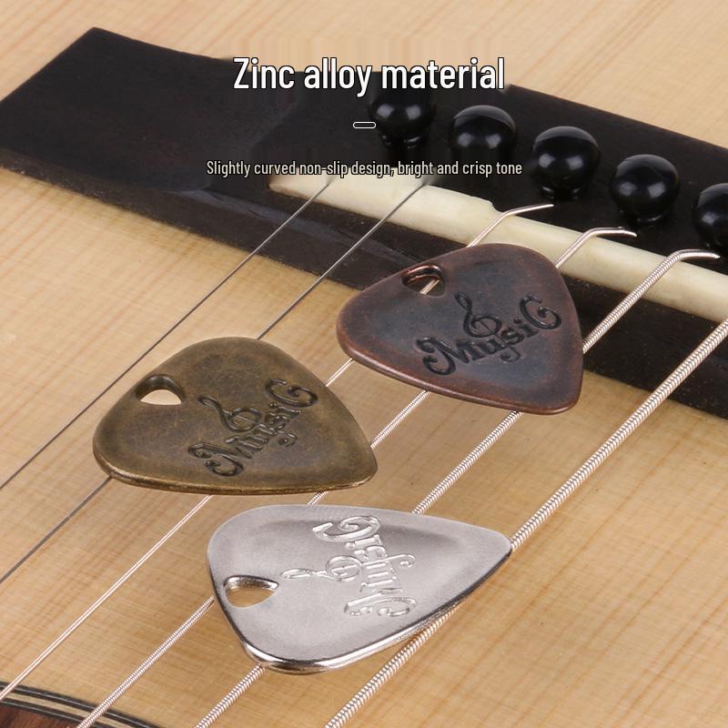 Set Regalo Collana e Bracciale Plettro Chitarra Giocabile per Chitarristi