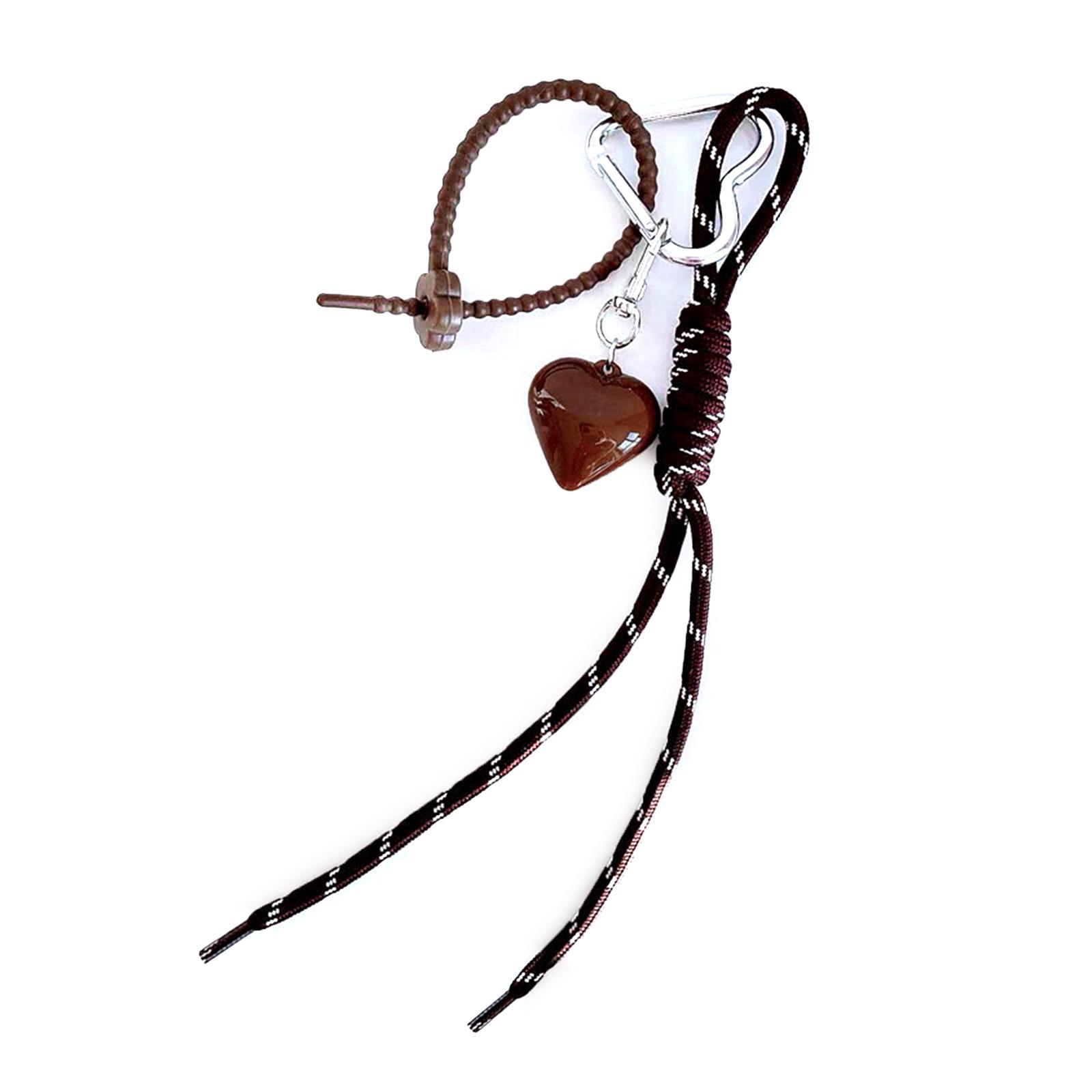 

Брелок из плетеной веревки, Модный брелок, Креативная цепочка для ключей от машины, Милые брелоки в форме сердца, Подвеска для сумки, Украшения, Шарм для сумки 2