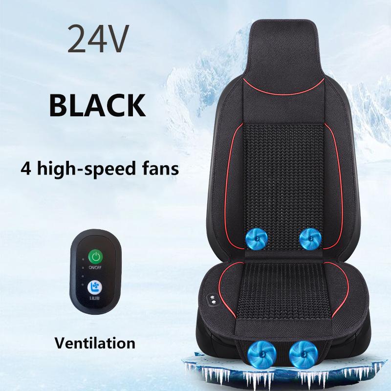 DC12/24V Air Conditioning Cooling Blow Air with Fan Massage Seat Pad Mat Cover Summer Cool Cushion Seat Ventilation Car Cushion