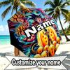 Custom Name Personalized Anime Print Umbrella, Auto Open Close, 8‑Rib Sturdy Frame, Commute Camping Hiking Use, Birthday Gift