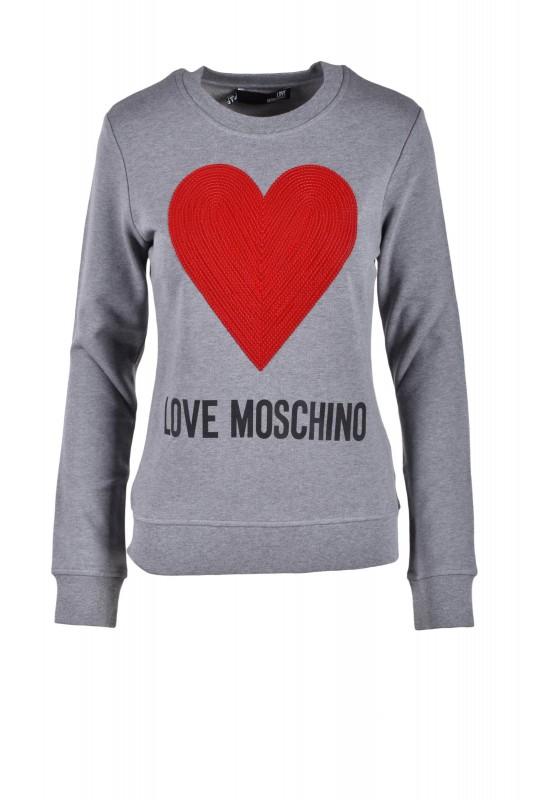 Moschino branded women's sweatshirt grey -55%% - Size: S