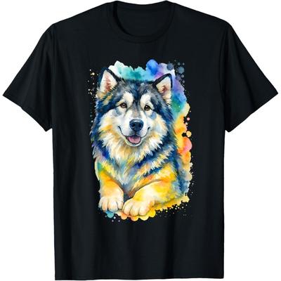 Cute Dog Alaskan Malamute T-Shirt