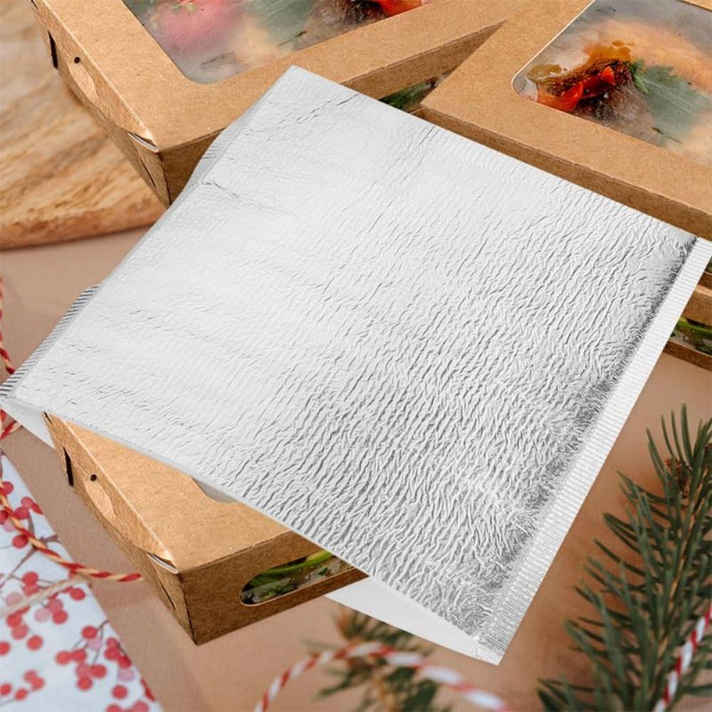 50pcs Reusable Thermal Bag Waterproof Food Delivery Bag Portable Cooler Bag Lunch Storage