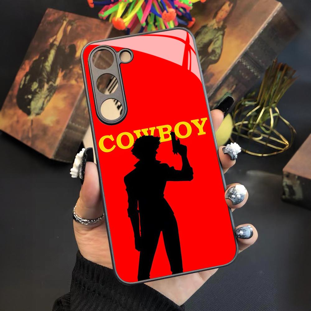 

C-Cowboy Anime B-Bebop Phone Case For Samsung Galaxy S25 S24 S23 S22 S20 S21 Note20 Ultra Plus Fe Colored Silver Cover Samsung S20 Ultra