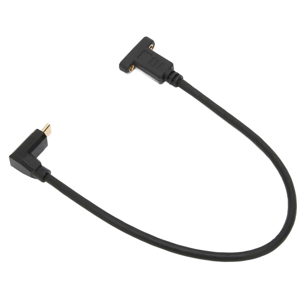 TypeC Male to Female Extension Cable USB3.1 Stable Fast TypeC Male to Female Adapter with Panel Mount Screw Hole