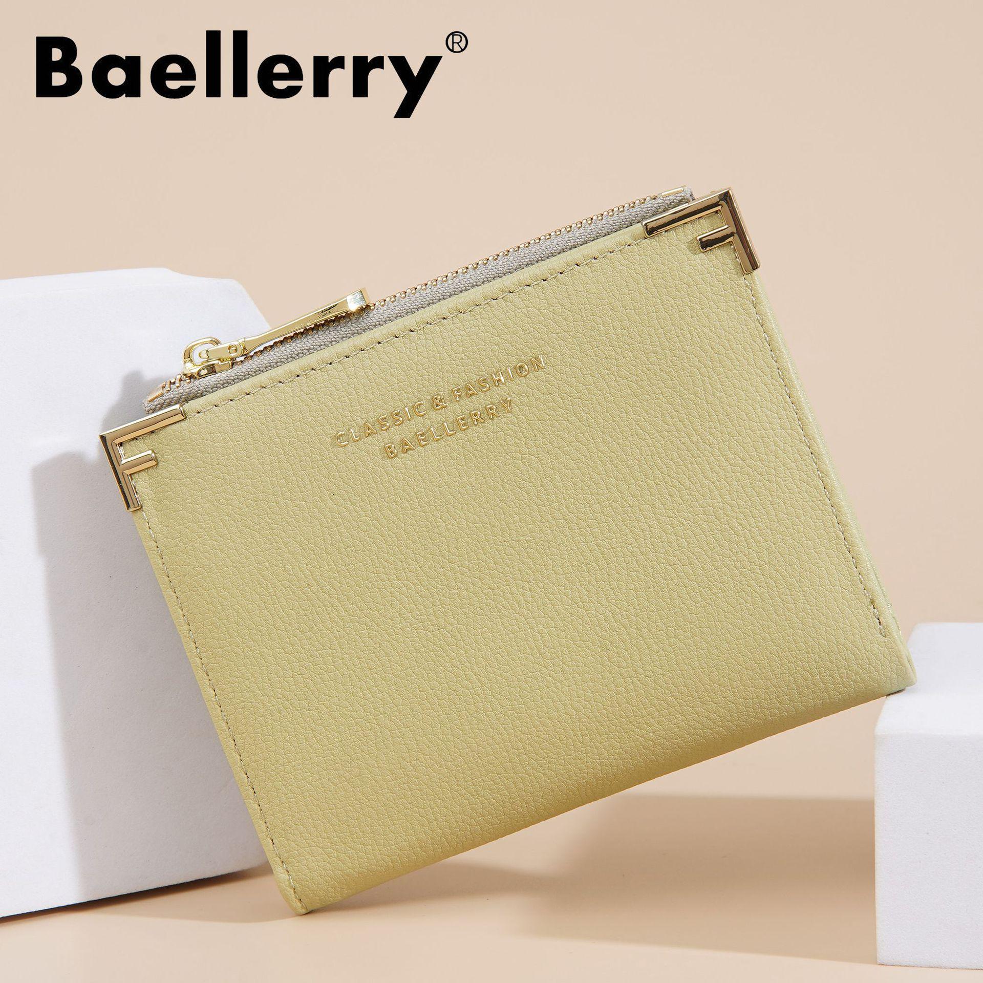 

Women s Baellerry Short Bi-fold Zipper Wallet - Stylish & Fashionable Coin Purse