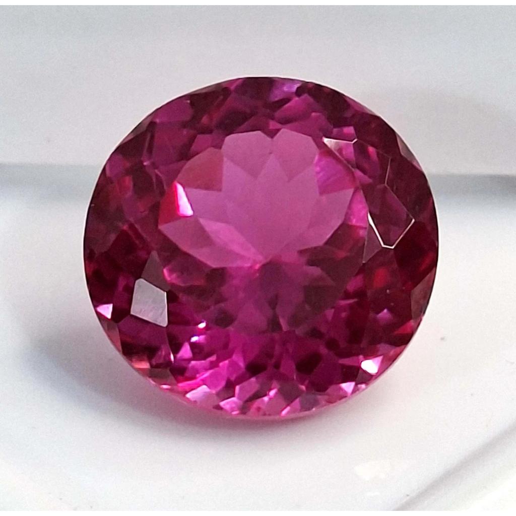 17-19 Ct Natural Pink Spinel Round Cut Flawless Certified Loose Gemstone