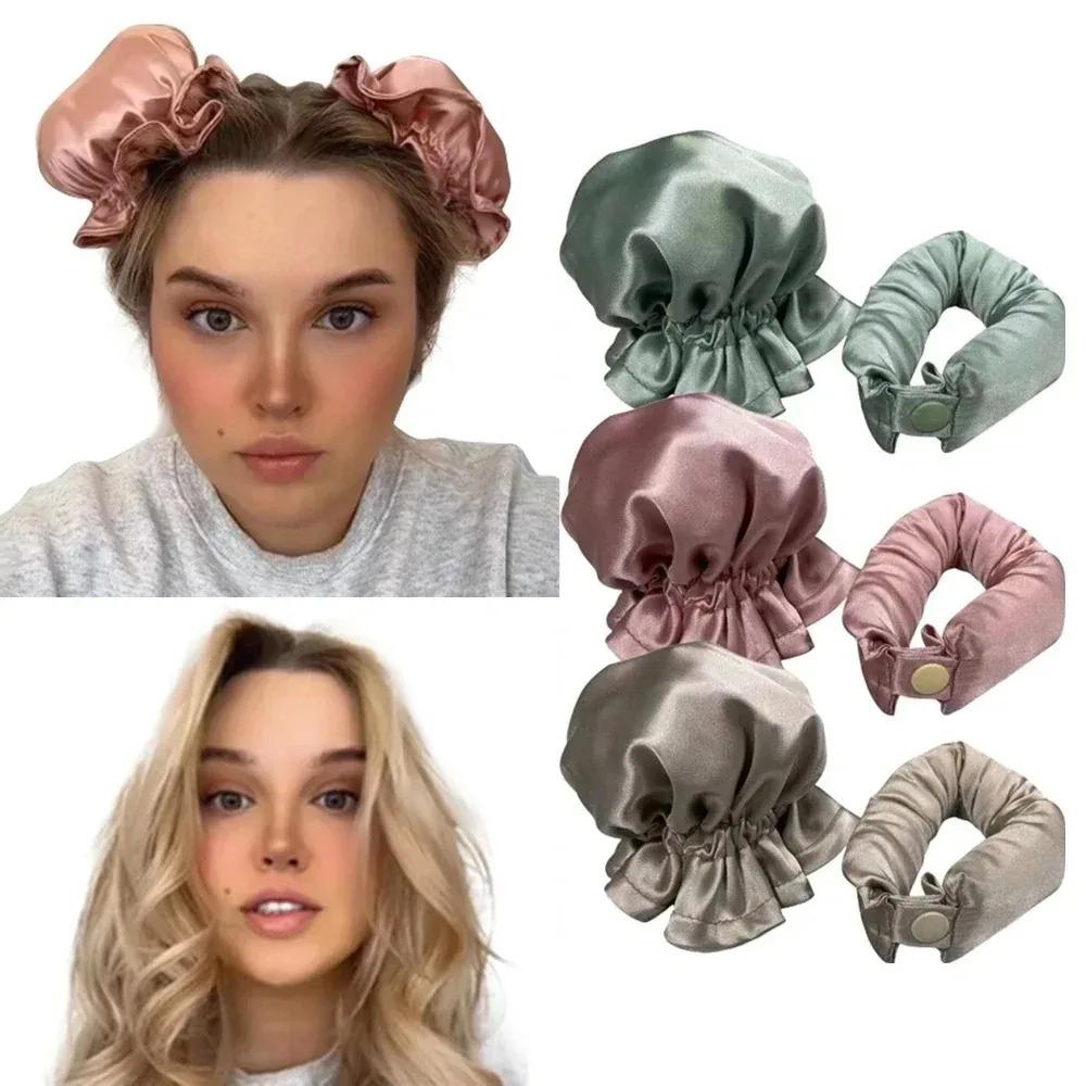 3pcs New Large Wave Lazy Hot Roller Set Sleeping Hair Curling Tool No Heat Non-Damaging  Hair Curling Iron Care Styling Tool