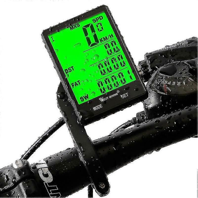 Mountain Road Cycling Wireless Code Table Waterproof Luminous Speed Meter Speed Table - Ri