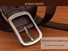 Men's Genuine Leather Pin Buckle Retro Belt - Casual Cowhide Style