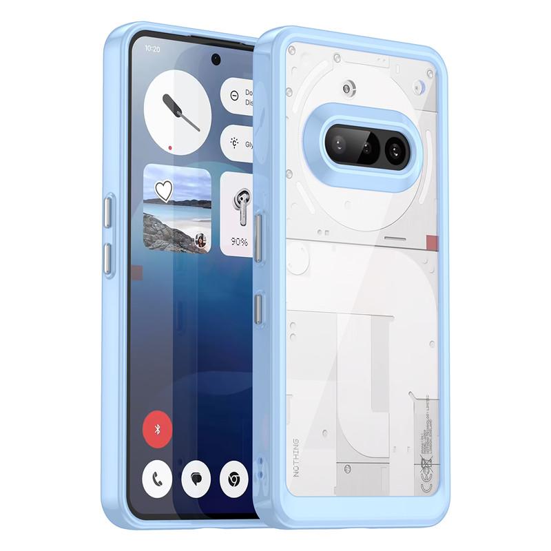 For Nothing Phone 3a Case Nothing Phone 3a Cover Funda Clear PC + TPU Shockproof Slicone Protective Phone Cover Nothing Phone 3a