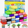 Ixiaoyoo Air Dry Clay, 30 Colors Modeling Clay for Kids, DIY Model Crafts Toys with Sculpting Tools, Soft & Non-Sticky, School Projects & Home Party