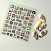 1PCS Anime One Piece Naruto Nail Stickers Nail Art Accessories Cartoon Luffy Uzumaki Naruto 5D Stickers Nail Parts