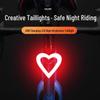 LESHI Rechargeable Heart-Shaped Bike Tail Light