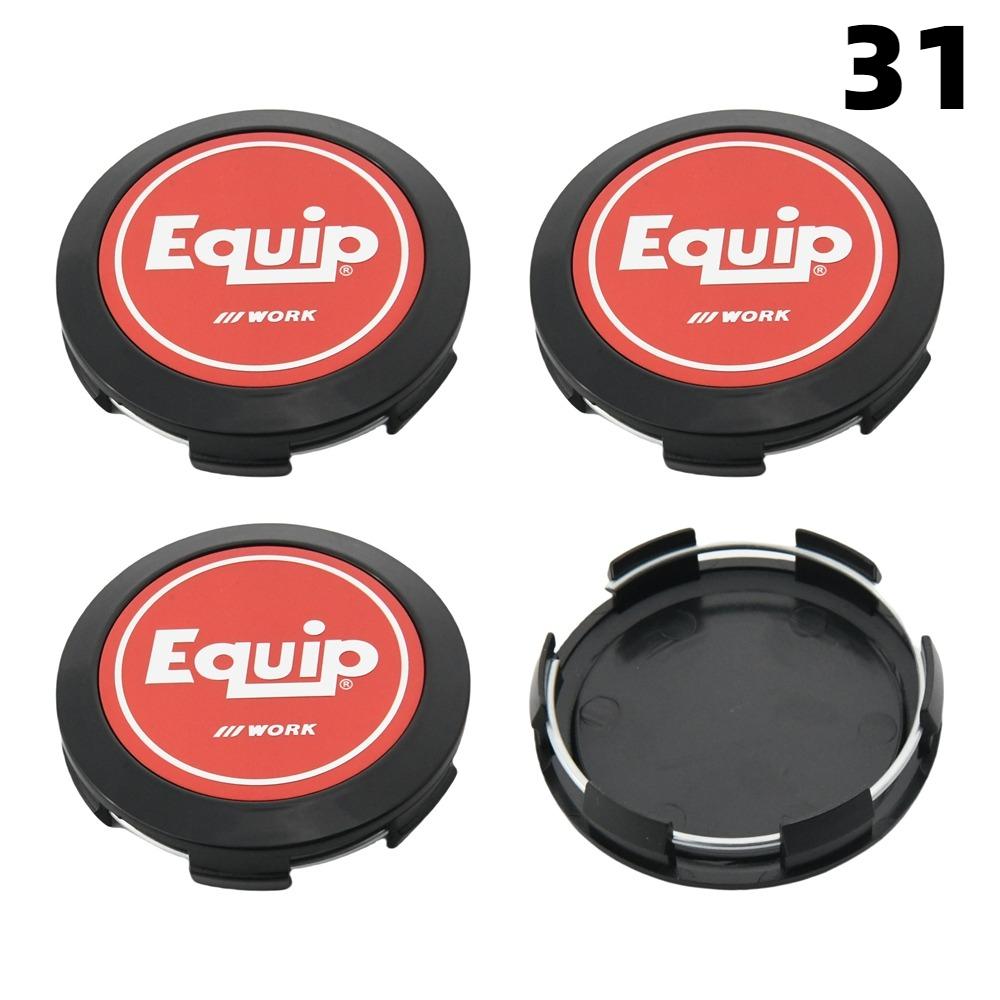 4 PZ 64MM Diametro Esterno / 62MM Diametro Interno Tappo Per Cerchi WORK EMOTION EQUIP MEISTER Logo VS & WORK Tappo Centrale Ruota Copri Ruota Auto Sportiva Tappi Mozzo